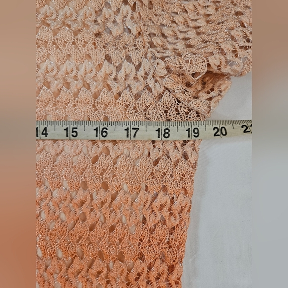 Notations Womens Orange Ombre Short Sleeve Top With Separate Tank Top Size Large - Picture 5 of 7